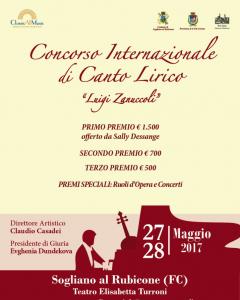 15° Concorso Internazionale di Canto Lirico “Luigi Zanuccoli”