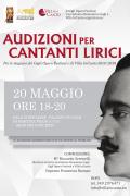 Audizioni Per Cantanti Lirici Gigli Opera Festival Stagione Invernale 2018/19