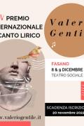 Premio Internazionale di Canto Lirico Borsa di Studio "Valerio Gentile" XXV edizione