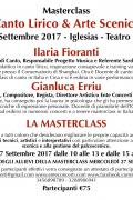 Masterclass di canto lirico e arte scenica